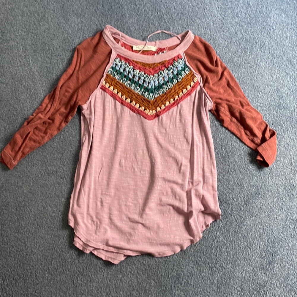 We the free 3/4 sleeve top Small